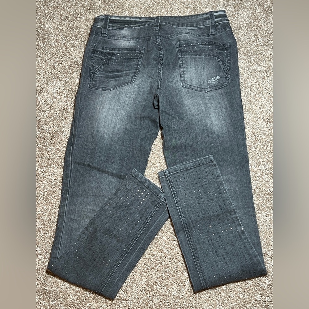 $$SOLD$$ Caché skinny jeans with mini rhinestones size 0